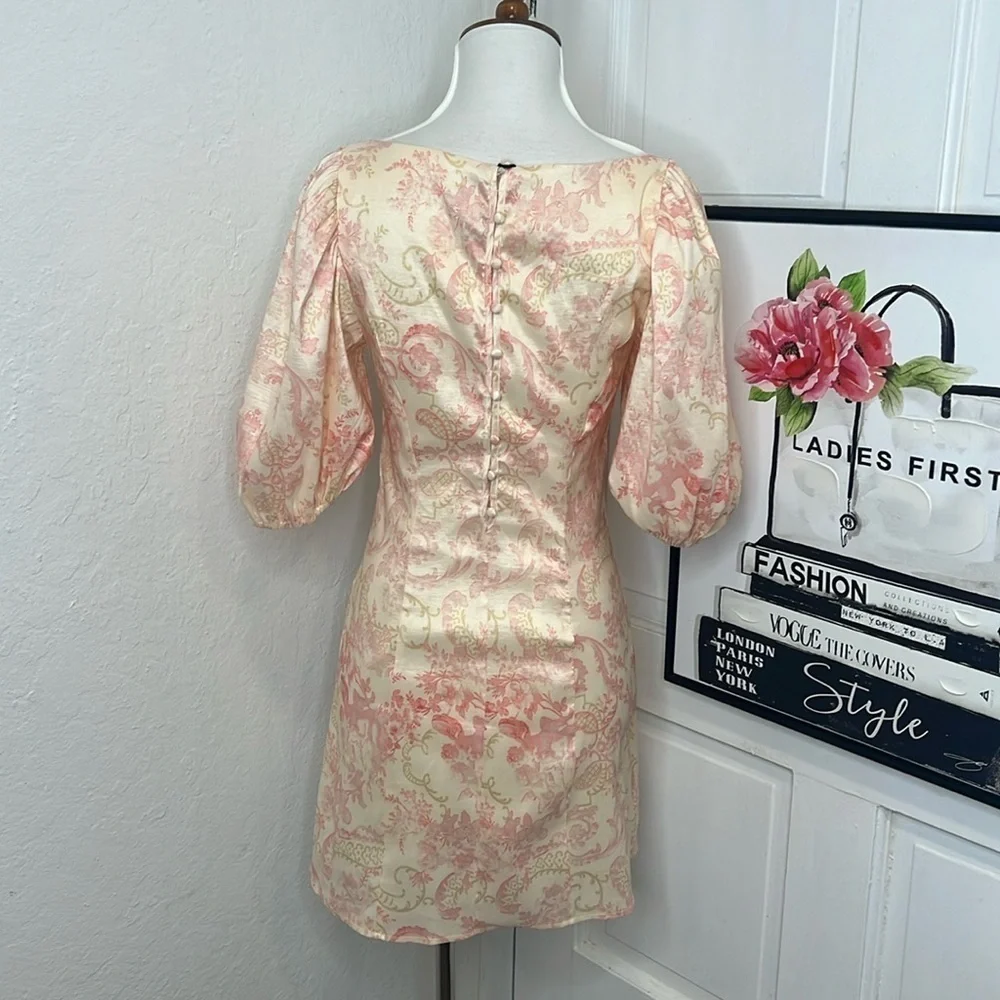NWT Laura Ashley x Urban Outfitters Floral Mini Dress Size S - Picture 4 of 8
